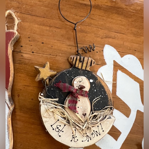 Ornament Lot (5) Vintage- Primitive- Rustic 🎄 - Picture 7 of 10